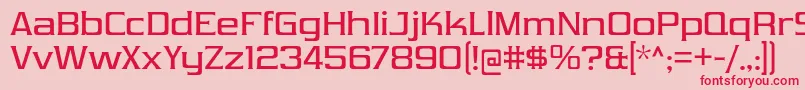 VibrocentricRg Font – Red Fonts on Pink Background