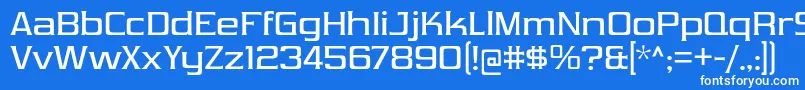 Шрифт VibrocentricRg – белые шрифты на синем фоне