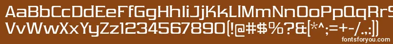 Шрифт VibrocentricRg – белые шрифты на коричневом фоне