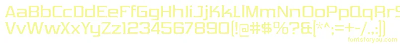 VibrocentricRg Font – Yellow Fonts on White Background