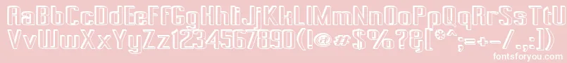 PecotAnical Font – White Fonts on Pink Background