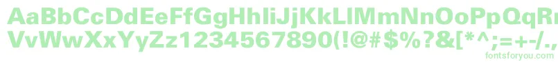 NajinskiBlackNormal Font – Green Fonts on White Background