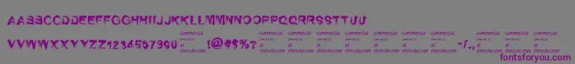SelfrighteousnessRegular Font – Purple Fonts on Gray Background