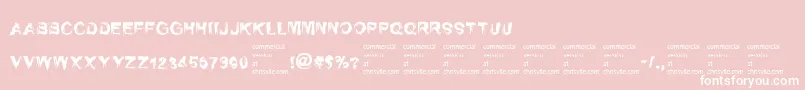 SelfrighteousnessRegular Font – White Fonts on Pink Background