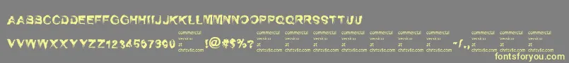 SelfrighteousnessRegular Font – Yellow Fonts on Gray Background