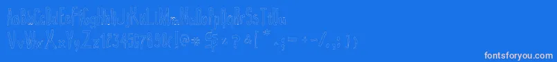 Шрифт True2d – розовые шрифты на синем фоне