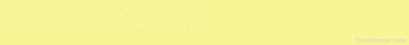 True2d Font – Pink Fonts on Yellow Background