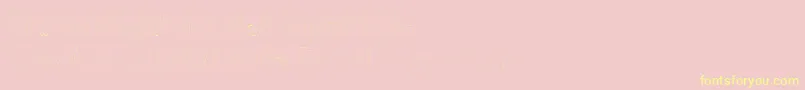 True2d Font – Yellow Fonts on Pink Background