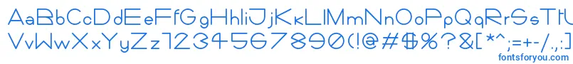 Шрифт Giorgino – синие шрифты