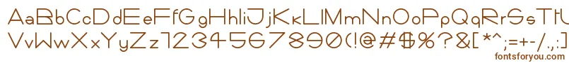 Шрифт Giorgino – коричневые шрифты на белом фоне