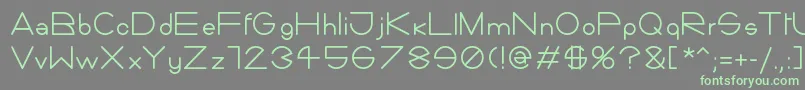 Giorgino-Schriftart – Grüne Schriften auf grauem Hintergrund