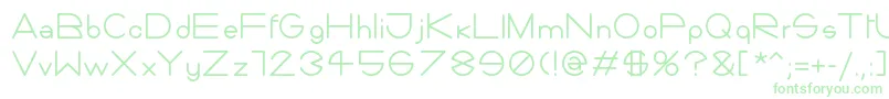 Giorgino-Schriftart – Grüne Schriften auf weißem Hintergrund