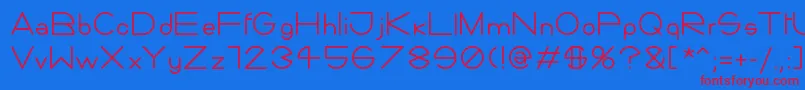 Giorgino Font – Red Fonts on Blue Background