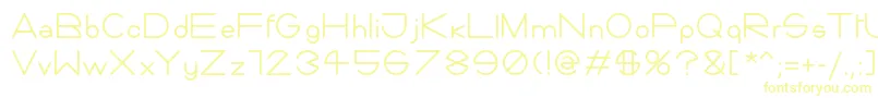 Шрифт Giorgino – жёлтые шрифты