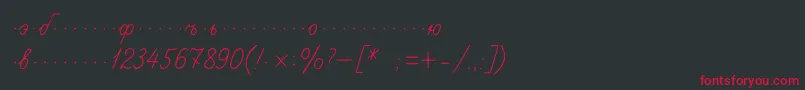 Propisic Font – Red Fonts on Black Background