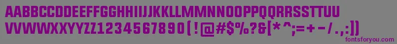 Upbolters Font – Purple Fonts on Gray Background