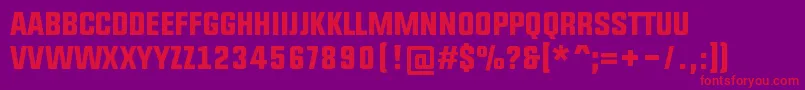 Upbolters Font – Red Fonts on Purple Background