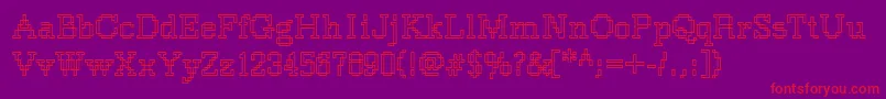 Rough33Bold Font – Red Fonts on Purple Background