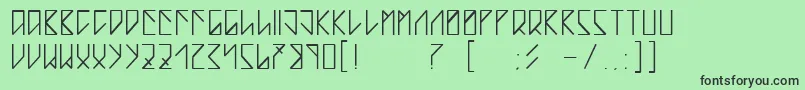 TeardropByBlastto Font – Black Fonts on Green Background