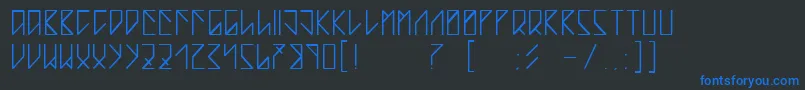 TeardropByBlastto Font – Blue Fonts on Black Background