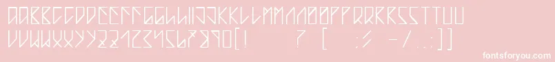フォントTeardropByBlastto – ピンクの背景に白い文字