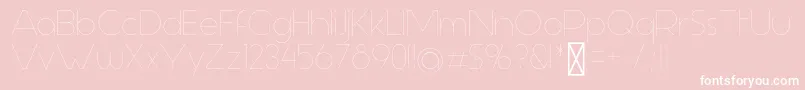 AspergitLight Font – White Fonts on Pink Background