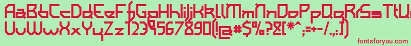 IAmSimplifiedBold Font – Red Fonts on Green Background