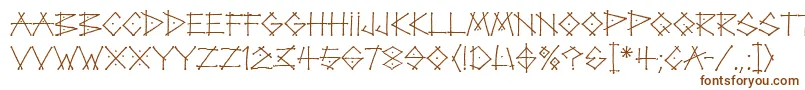 Шрифт TagLetPlain – коричневые шрифты