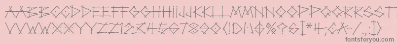 Шрифт TagLetPlain – серые шрифты на розовом фоне