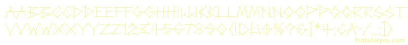 Шрифт TagLetPlain – жёлтые шрифты