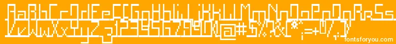 More about Squac Font Squac Font – White Fonts on Orange Background