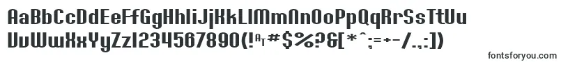 Шрифт SfWillametteExtended – квадратные шрифты