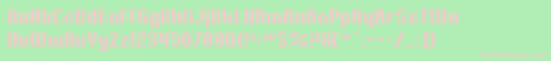 SfWillametteExtended Font – Pink Fonts on Green Background