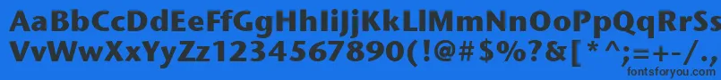 StoneSansItcBold Font – Black Fonts on Blue Background