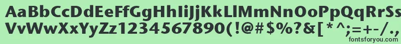 StoneSansItcBold Font – Black Fonts on Green Background