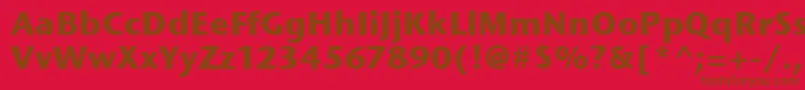 Шрифт StoneSansItcBold – коричневые шрифты на красном фоне