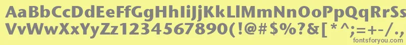 StoneSansItcBold Font – Gray Fonts on Yellow Background