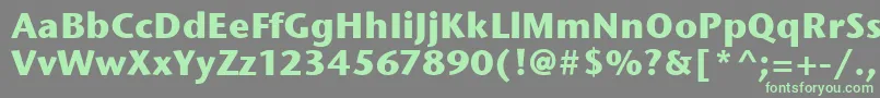 Шрифт StoneSansItcBold – зелёные шрифты на сером фоне