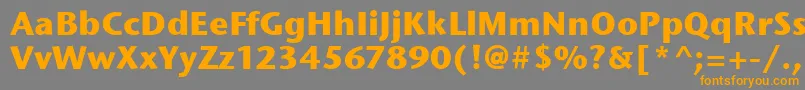 StoneSansItcBold Font – Orange Fonts on Gray Background