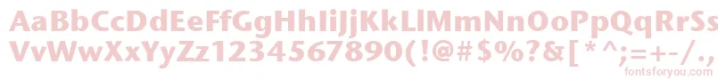Шрифт StoneSansItcBold – розовые шрифты на белом фоне