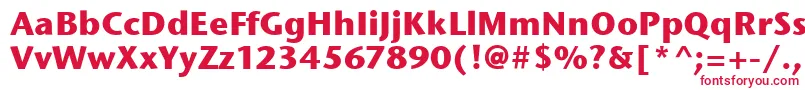 StoneSansItcBold Font – Red Fonts on White Background