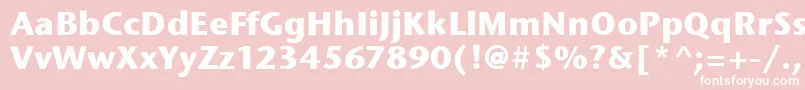 Шрифт StoneSansItcBold – белые шрифты на розовом фоне