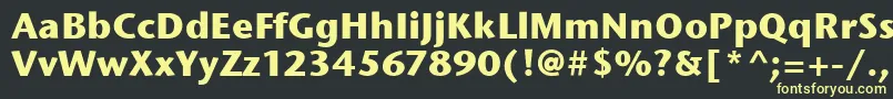 StoneSansItcBold Font – Yellow Fonts on Black Background
