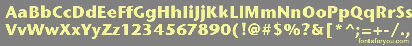StoneSansItcBold Font – Yellow Fonts on Gray Background
