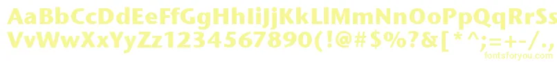 StoneSansItcBold Font – Yellow Fonts on White Background