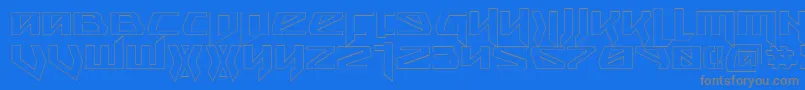 En savoir plus sur la police SnubfighterOutline Police SnubfighterOutline – polices grises sur fond bleu