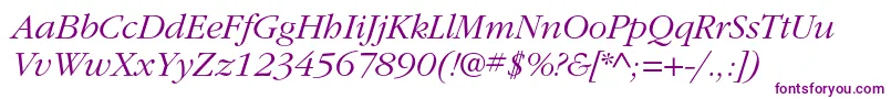 ItcgaramondstdLtita Font – Purple Fonts