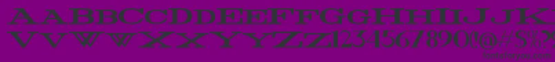 FatWide Font – Black Fonts on Purple Background