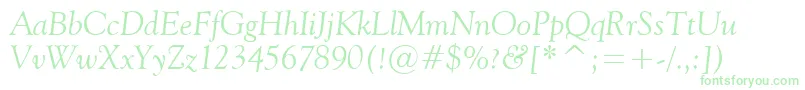 fuente Vaniel2Italic – Fuentes Verdes