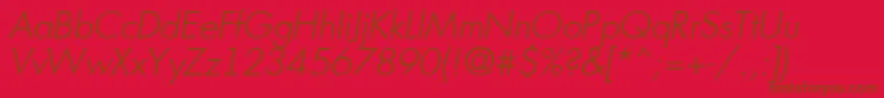 Futuri8 Font – Brown Fonts on Red Background